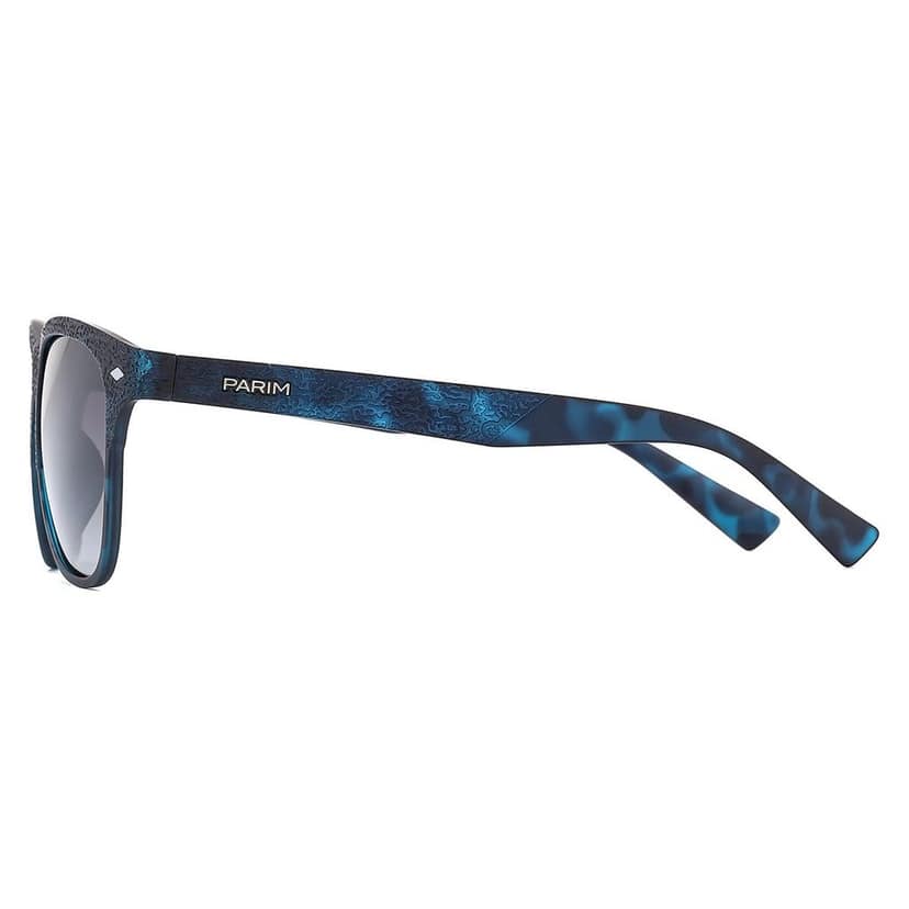 PARIM Polarized Unisex Wayfarer Sunglasses Blue Frame / Blue Lenses | SKU 1021 C1 view 3