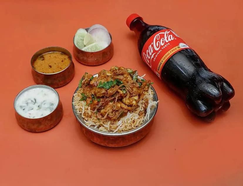 Mushroom Biryani Regular With Pepsi [750 Ml]