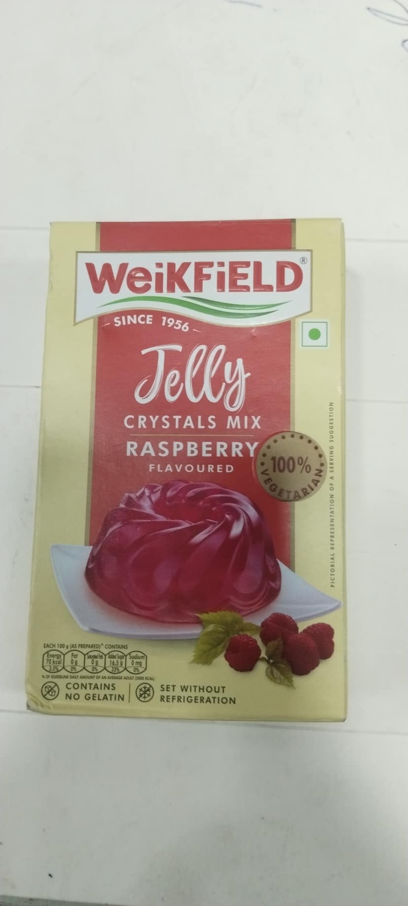 Weikfield Jelly Crystals mix Raspberry Flavoured