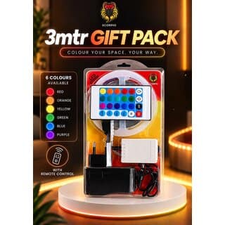 (Pack of 1) RGB Strip Light 300 LEDs 3 m Multicolor Steady, Color Changing, Flickering Strip Rice Lights