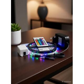 (Pack of 1) RGB Strip Light 300 LEDs 3 m Multicolor Steady, Color Changing, Flickering Strip Rice Lights view 4