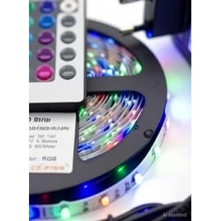 (Pack of 1) RGB Strip Light 300 LEDs 3 m Multicolor Steady, Color Changing, Flickering Strip Rice Lights view 6