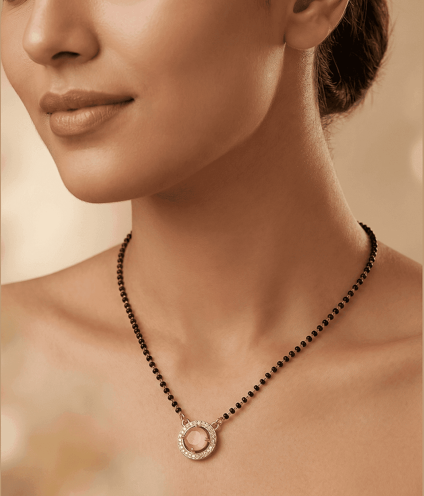 AKLINA White Mangalsutra ( Pack of 1 )