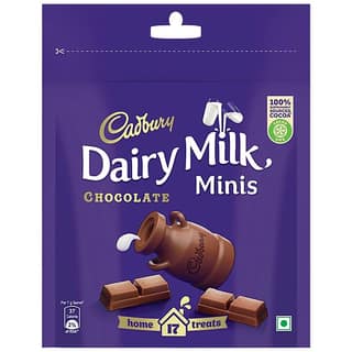 Cadbury Dairy Milk Minis - Home Treats, Mini Chocolate Bars, 119 G (17 Pcs)