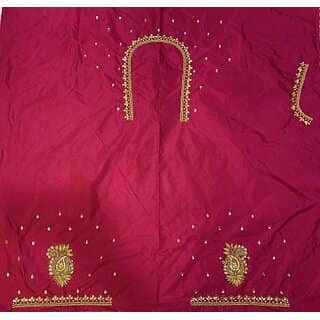 RR FABRIC Cotton Silk Self Design Blouse Material