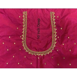 RR FABRIC Cotton Silk Self Design Blouse Material view 2
