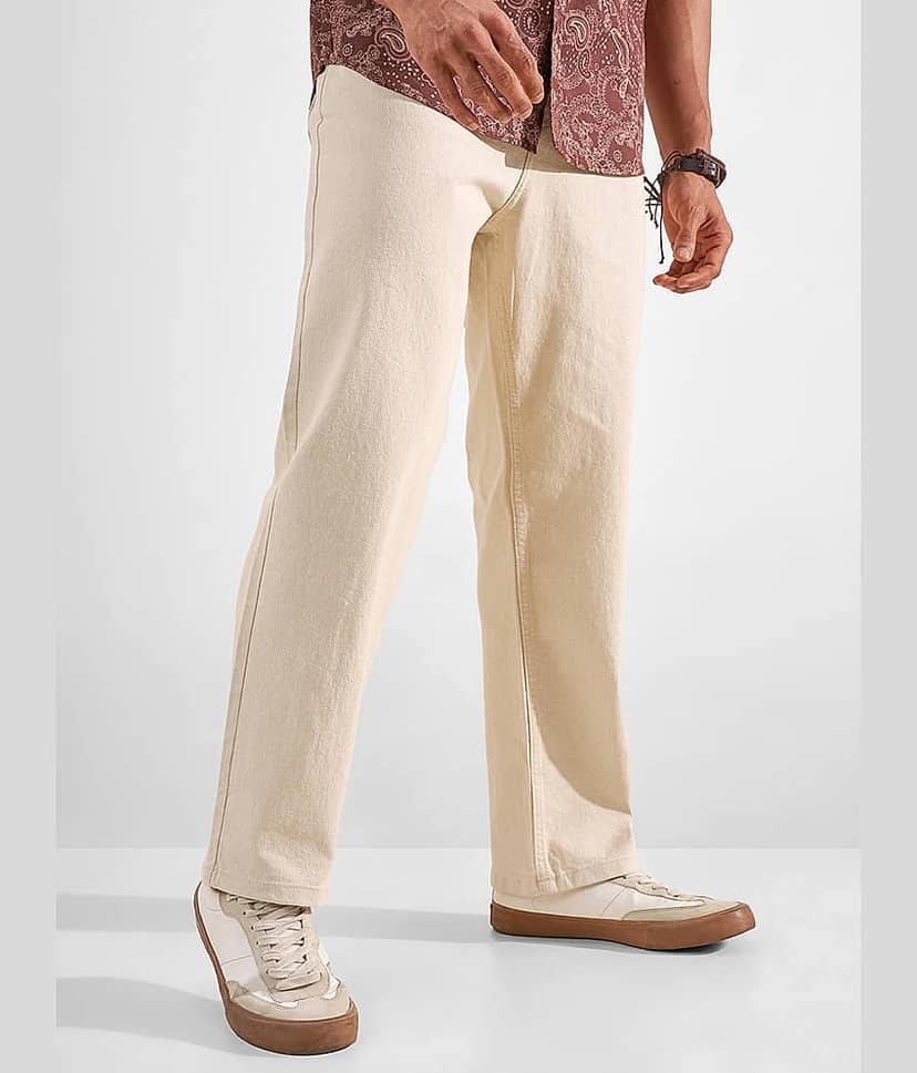 Highlander Straight Solid Men's Jeans ( Beige ) view 6