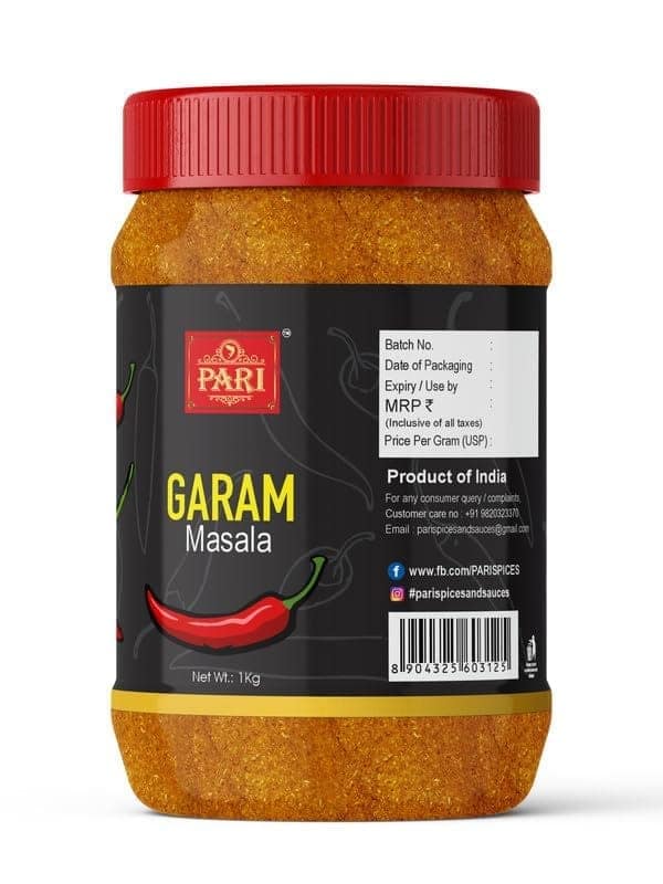 Pari Garam Masala | Garam Masala | Indian Spices & Masalas | Dry Powder | Spicy Powder | Clove, Coriander, Black Pepper, Black Cardamom | (Pack of 1 x 1000g) view 5