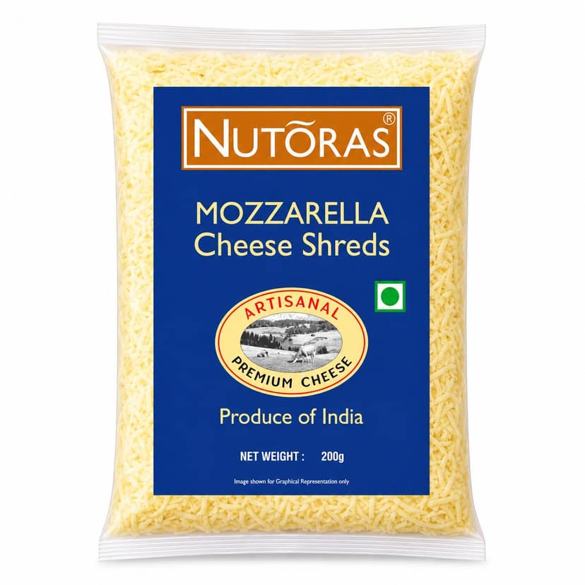 Nutoras Mozzarella Cheese Shreds 200G