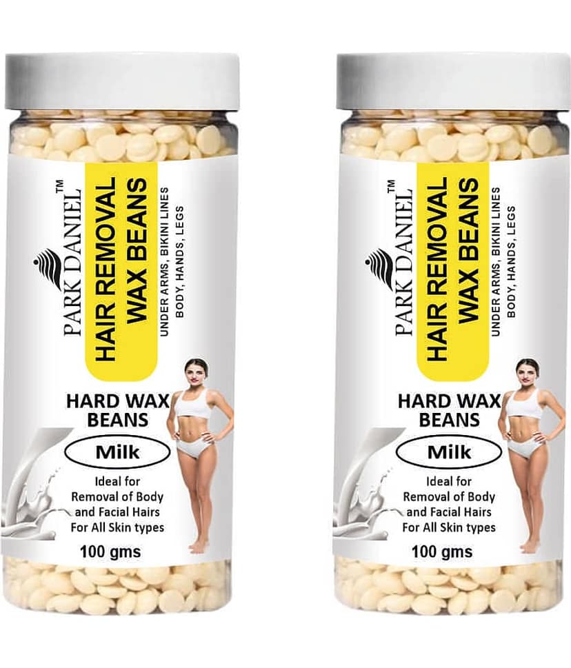 Park Daniel Milk Hard Wax Beans Waxing Kit 100 g Pack of 2