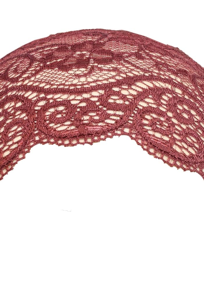 Girls and Womens Hijab Cap Hijab Headband, Under Hijab Scarf Dark Maroon and Light Brown Naqab Head Scarf (2 pcs) view 4
