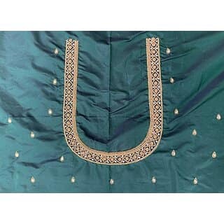 RR FABRIC Cotton Silk Self Design Blouse Material view 2
