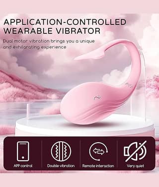 Pink Fish Mobile App Operated Massager For Body Relaxtion & Pain Relief, Pink Color (Pack of 1)