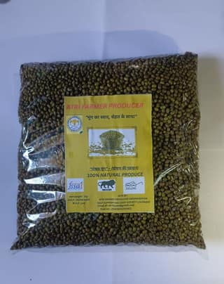 ATRI Farmer Producer 100% Natural Moong Dal (Whole Green Gram) 1kg