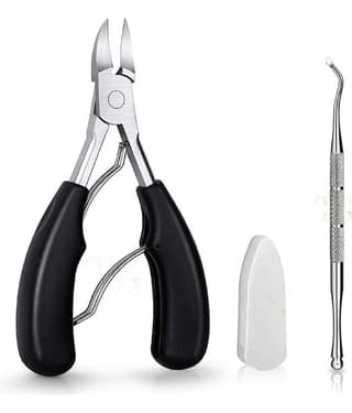BANISTROKES Toenail Clippers, Medical Grade Toe nail Trimmer, Nail Clippers for Thick Nails or Ingrown Toenail Tool, Stainless