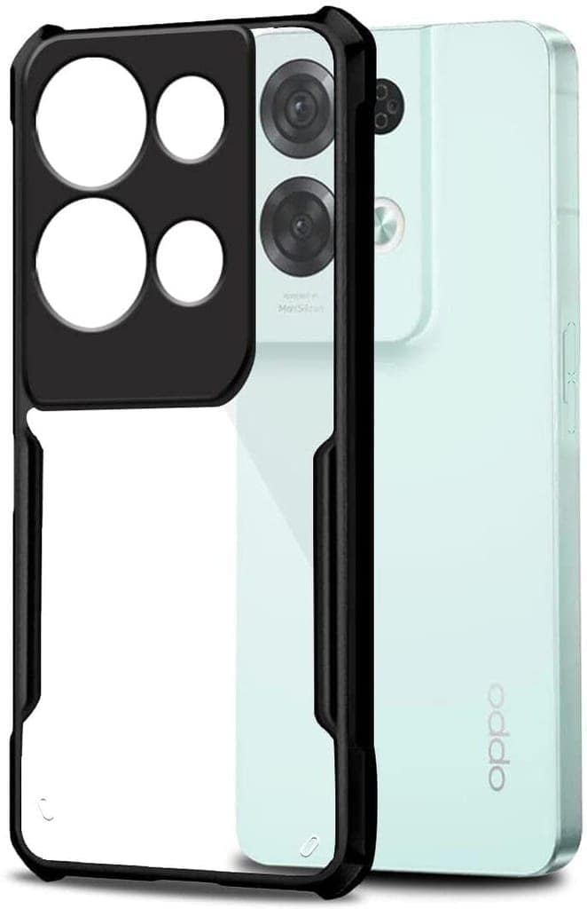 PLUGTECH Slim Shockproof Case | Matte Black Soft | Drop Protection | Precise Cutouts | Premium Mobile Cover for Oppo Reno 8 Pro
