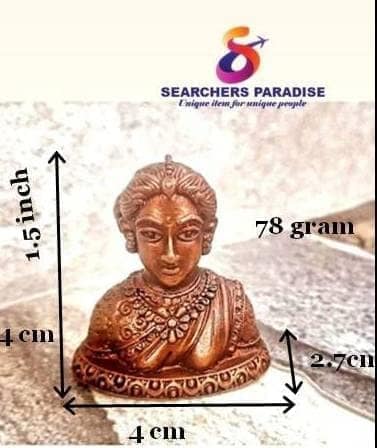Searchers Paradise - Copper Idols Gowri,1.5 inches, Copper Handmade 78 Grams, Patina Antique Finish, Pack of 1 Piece view 2