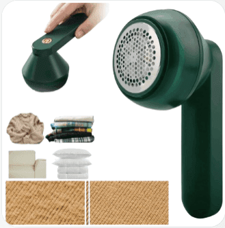 Fabric Shaver, Electric Lint Remover Rechargeable Fabric Defuzzer, Reusable Cordless Sweater Shaver can be Used Anywhere, Bobling Remover for Clothes, Wool Pilling Lint Remover view 3