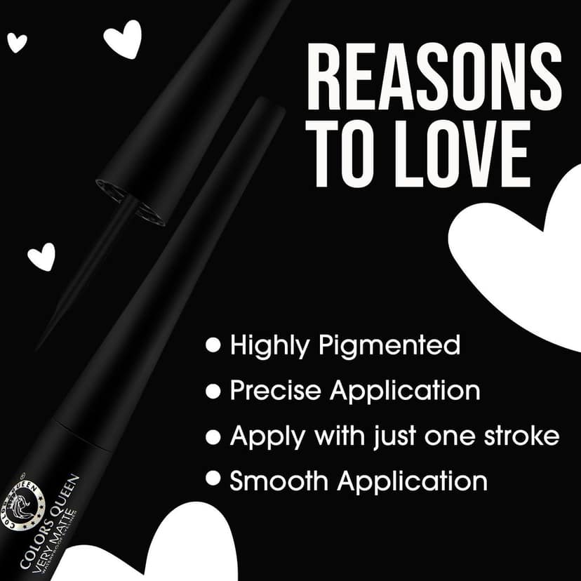 Colors Queen Very Matte Waterproof Eyeliner view 6