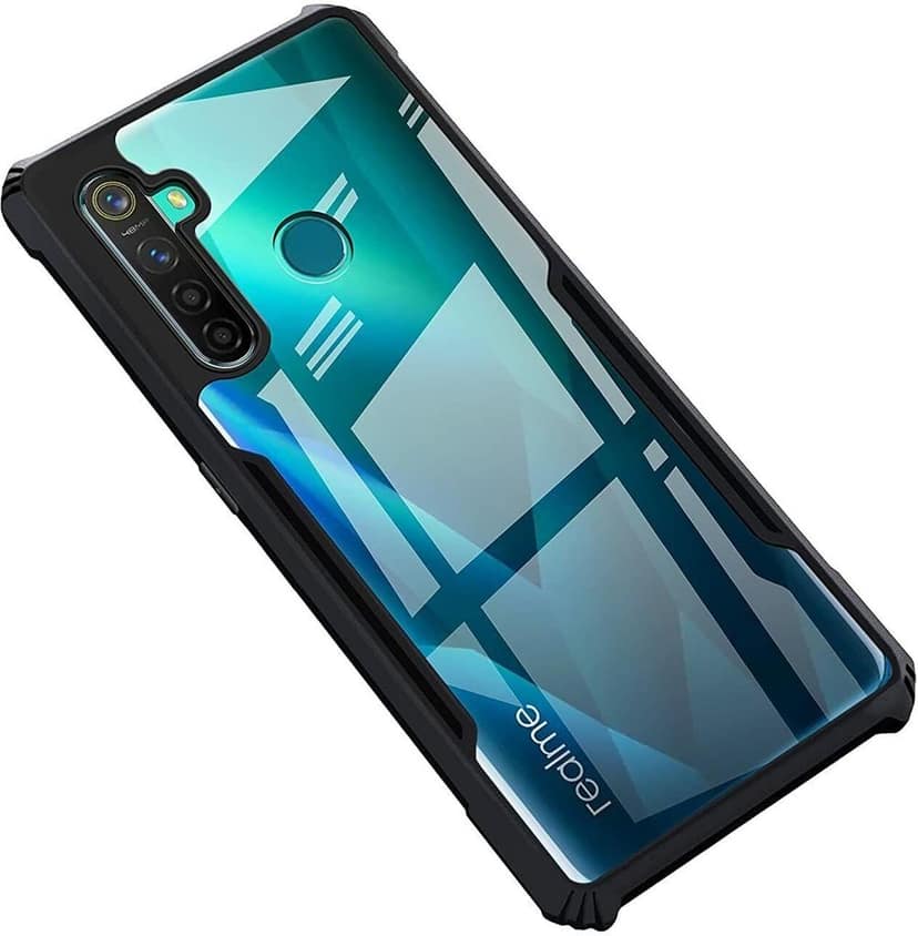 PLUGTECH Slim Shockproof Case | Matte Black Soft | Drop Protection | Precise Cutouts | Premium Mobile Cover for Realme 5 Pro