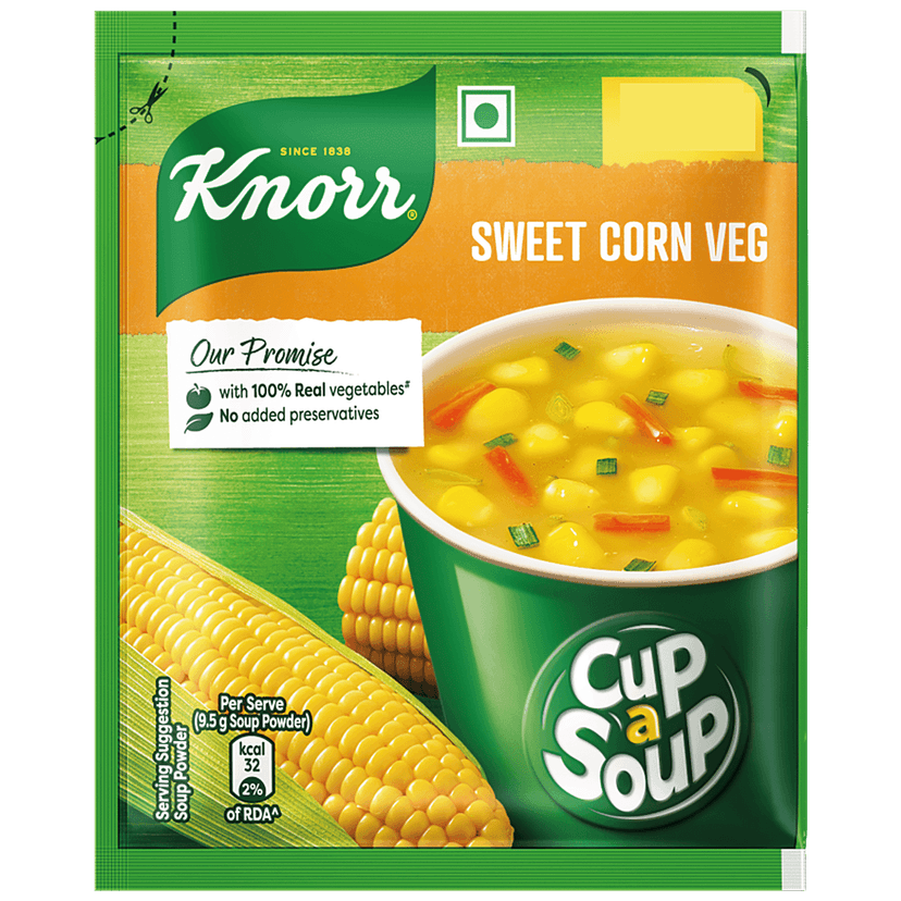 Knorr Instant Sweet Corn Cup A Soup, 10 G