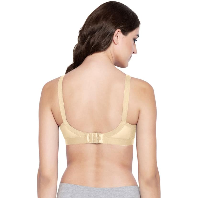 Bodycare 100% Cotton Lightly Padded Non wired Tshirt Bra-Pack of 3 view 4