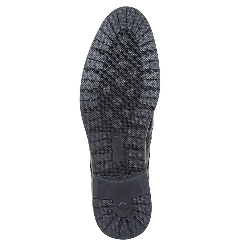SeeandWear Black Brogue Formal Shoes for Men. Branded Genuine Leather Pointed Lace up Shoe view 7