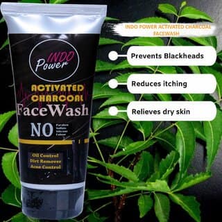INDOPOWER ADd62-ACTIVATED CHARCOAL FACEWASH 100g.