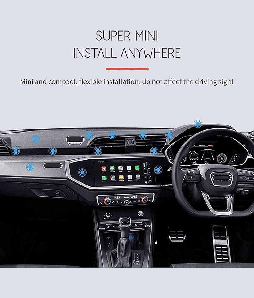 SIAGO Car Mobile Holder Magnetic for Dashboard & Windshield - Black view 2