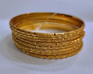 Goldplated Bangles Set of 8