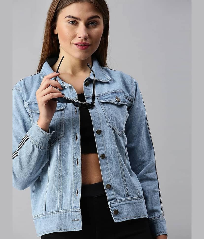 VOXATI Women Denim Jacket ( Multicolor ) view 2