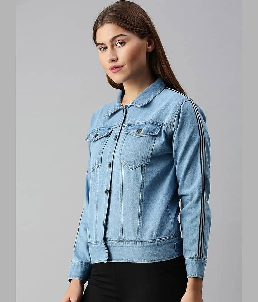 VOXATI Women Denim Jacket ( Multicolor ) view 5