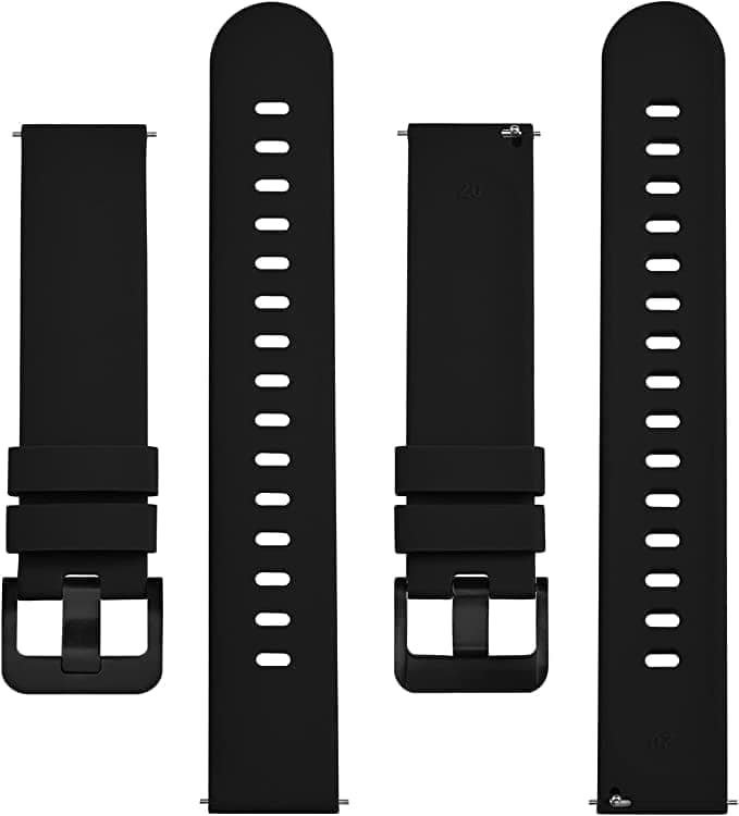 20mm Watch Strap Band Metal Black Buckle Compatible for Amazfit Bip, Amazfit GTS, Galaxy Watch Active 2, Gear S2 Classic, Samsung Gear Trendy Watch Strap All 20mm Compatible view 3