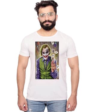 Nityanand Enterprises White Cotton Blend T-Shirt