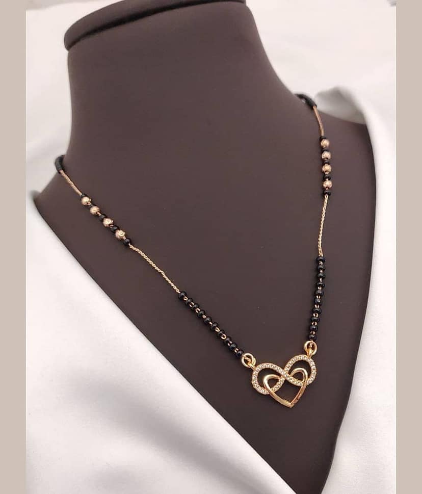 Shivay Fashion Rose Gold Mangalsutra ( Pack of 1 )