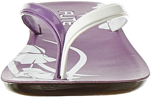 FLITE Women's Pink and White PU Slippers PUL-05 view 2