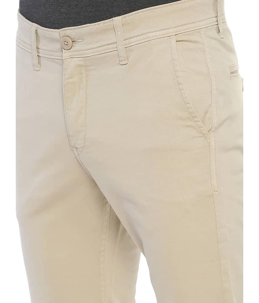 VROJASS Regular Flat Men's Chinos - Beige ( Pack of 1 ) view 4