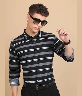 Ketch 100% Cotton Slim Fit Printed Full Sleeves Men's Casual Shirt - Green ( Pack of 1 )