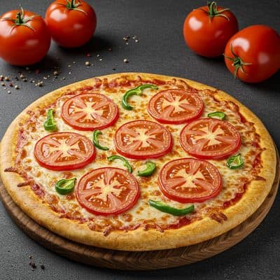 Tomato Capsicum Pizza