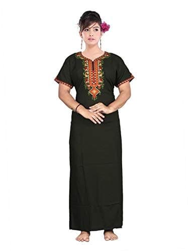VALENCIA SLEEPWEAR Women's Printed Night Gown Maxi Soft Cotton Nightwear Nighty for Ladies view 10