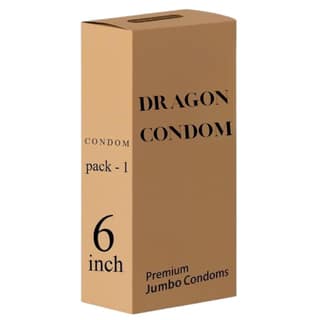 Dragon Condom For Men 8 inch Durable Size Skin-Friendly Silicone Comfortable Fit – Single Piece | Ultra Soft | Long Lasted | Extra size