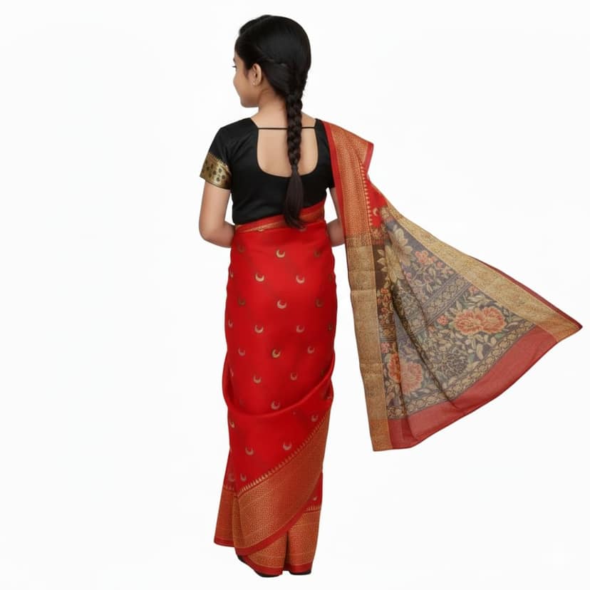 girls ready to wear saree - Premium Quality view 2