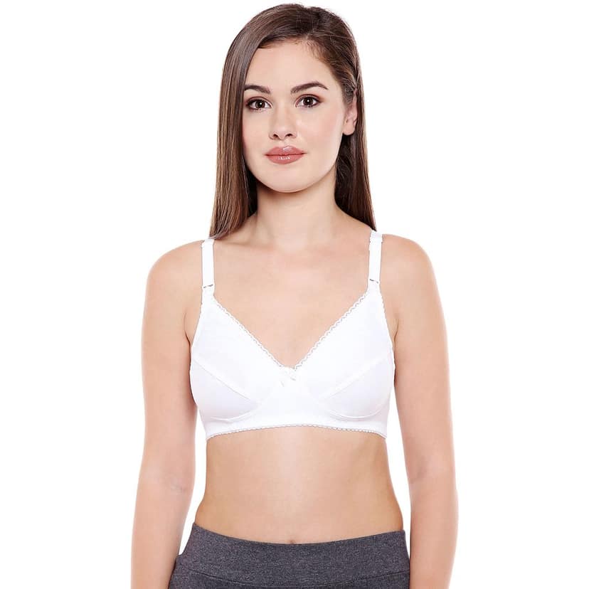Bodycare 100% Cotton Non Padded Non wired Feeding Bra-Pack of 3 view 2