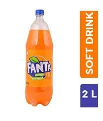 Fanta Soft Drink - Orange Flavoured, Refreshing, 2 L Pet Bottle