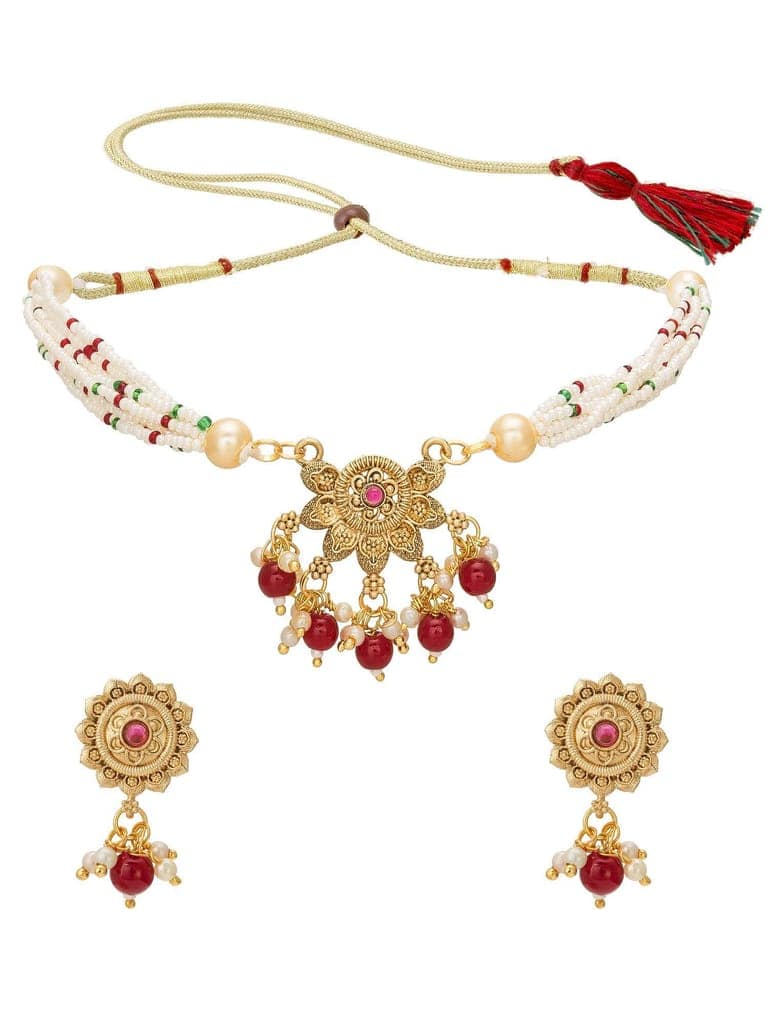 Morison Timeless Gold Necklace and Earrings Set Elegance Redefined view 2
