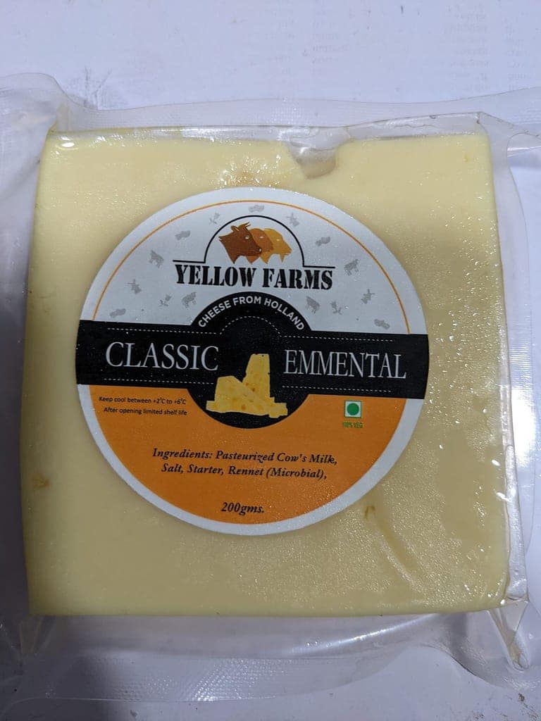 Yellow Farms Classic Emmental Cheese 200g view 3