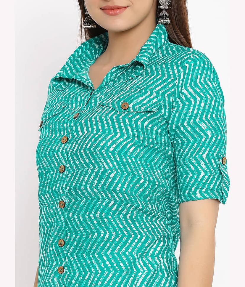 NeshamaKurti - Grey Rayon Women's Front Slit Kurti ( Pack of 1 ) view 2