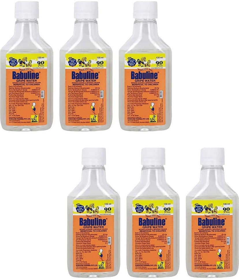 Babuline Gripe Water 135ml - Pack of 6