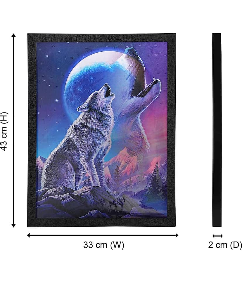 Saf 5D Portrait Painting With Frame view 2