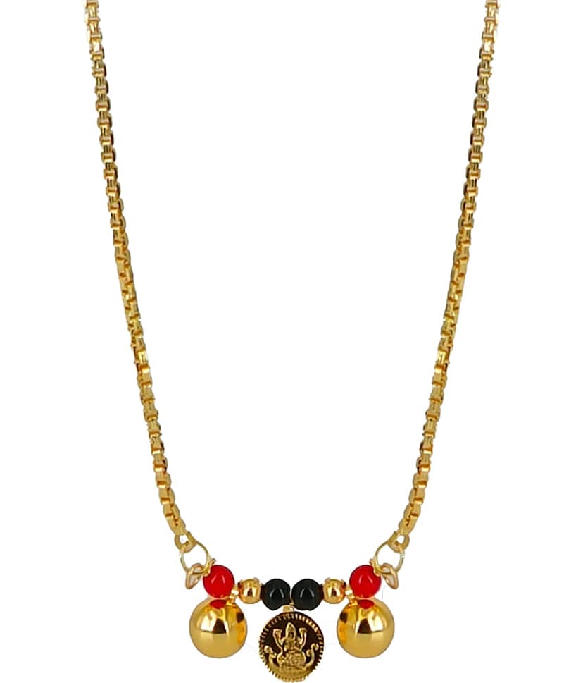 SHANKH-KRIVA - Golden Mangalsutra ( Pack of 1 ) view 2